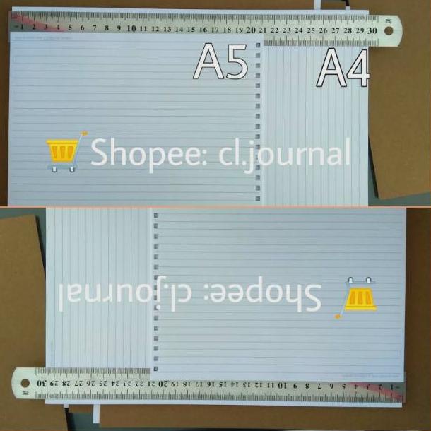 

[PRODUK E6E0P] Notebook / Sketchbook Spiral Dotted | Graph | Lined A4 DHV