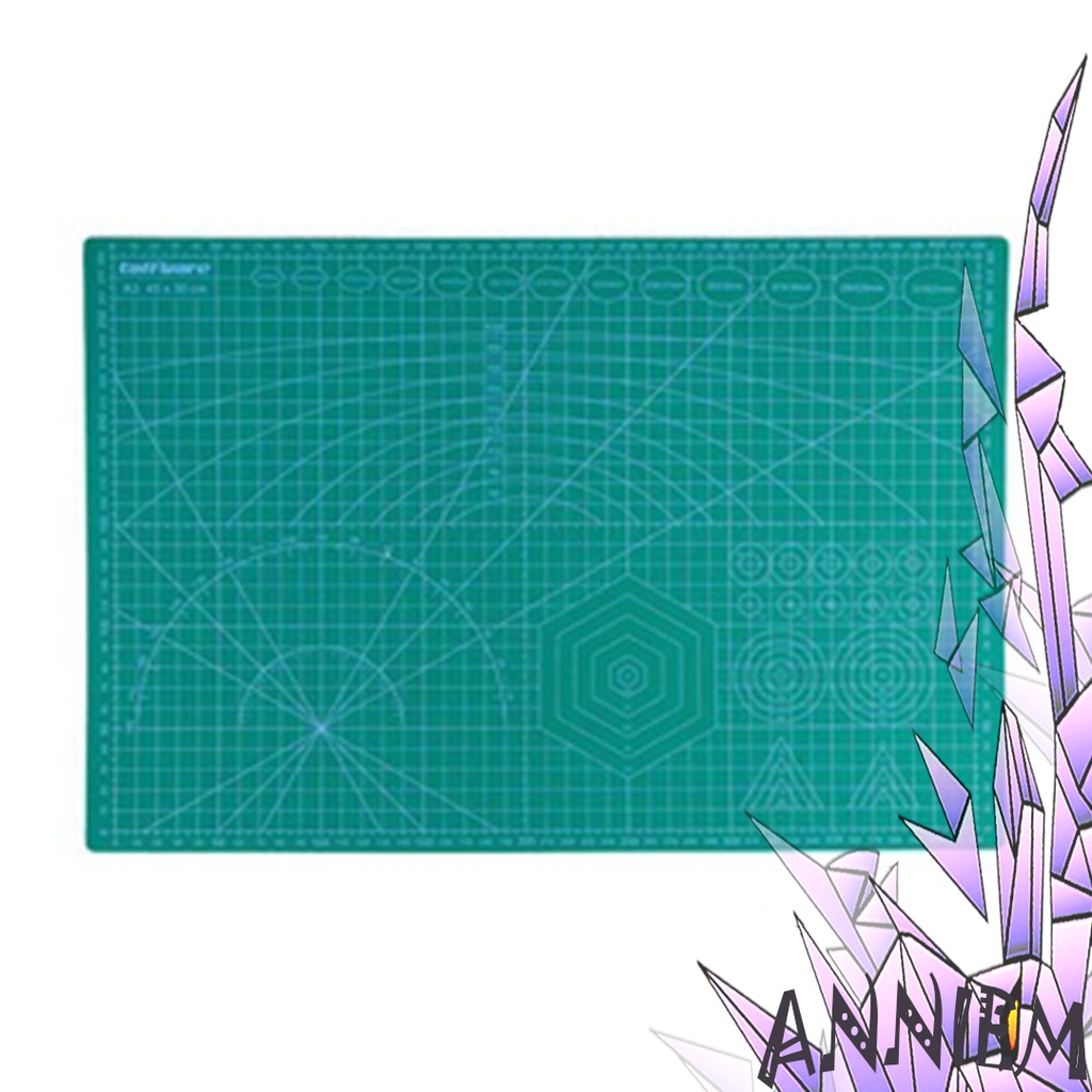 

Papan Alas Potong Serbaguna Portable Work Cutting Mat Pad A3 45 x 30cm Simetris Mudah Dibersihkan