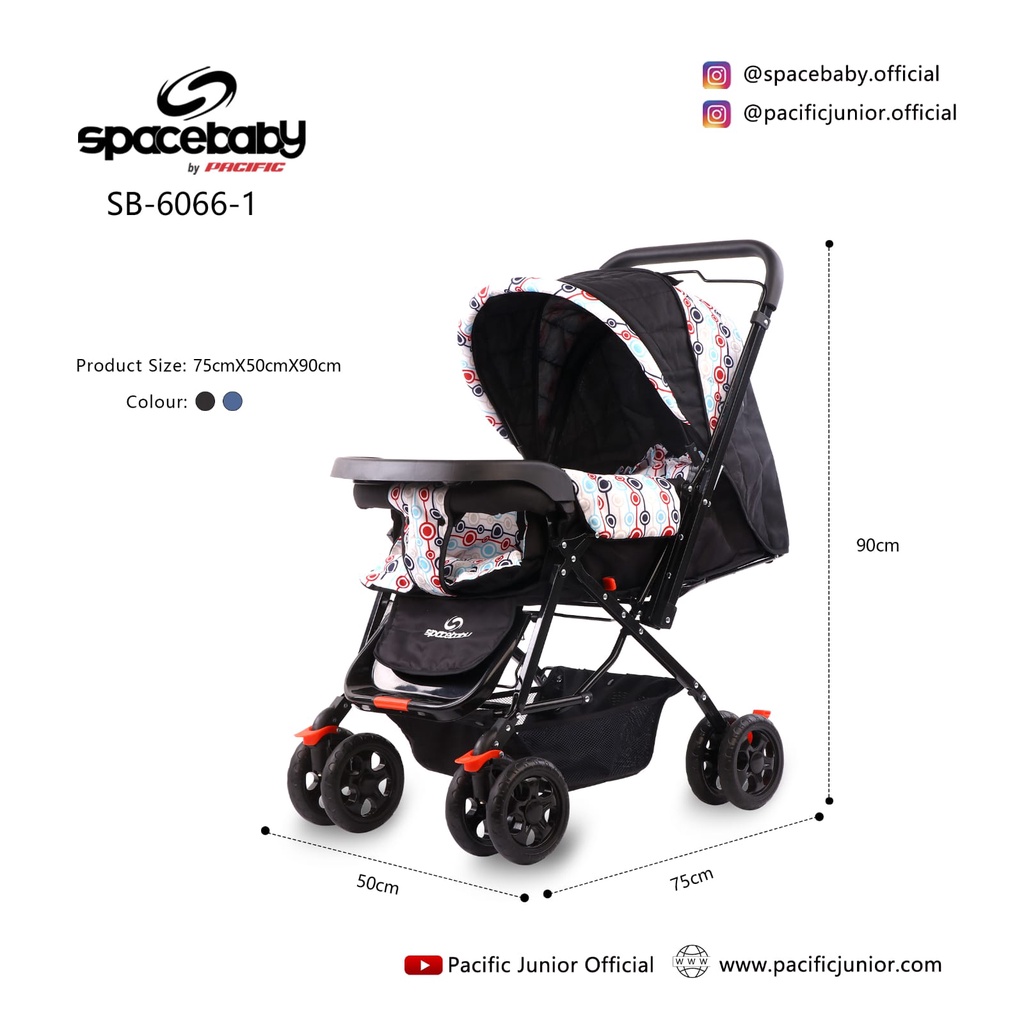 STROLLER DORONGAN BOLAK BALIK SPACEBABY SB 6202 SB 6066 SB 6055 KERETA DORONG BAYI SPACE BABY SB6202 SB6066 SB 6055