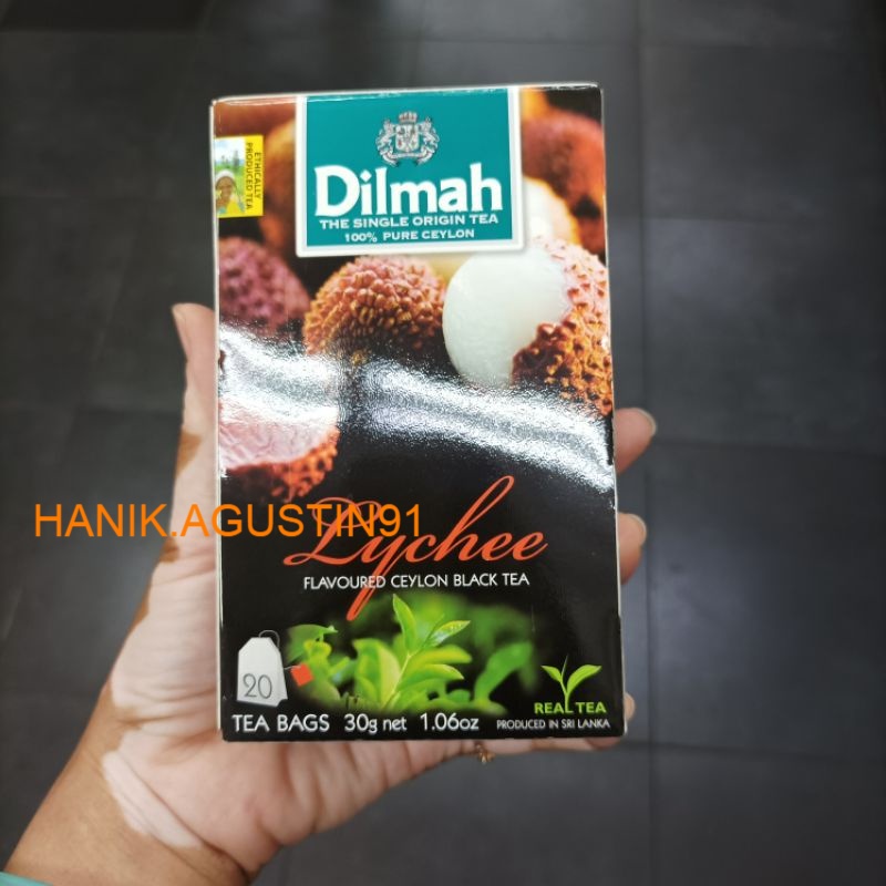 

DILMAH LYCHEE / TEH HITAM RASA LECI 20BAGS 30GR / Dilmah Lychee Tea - Teh Celup