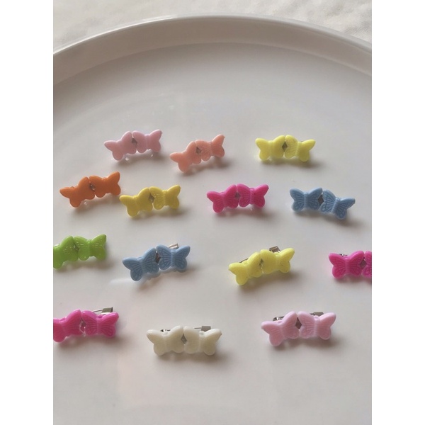 Bros imut per pcs / bros dagu mini / bros clay / bros mini / bros karakter / bros cantik-Kupu kupu