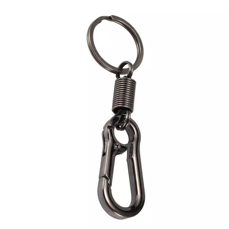 Gantungan Kunci Per HiITAM Motor Mobil Rumah / Carabiner Stainless | distshop