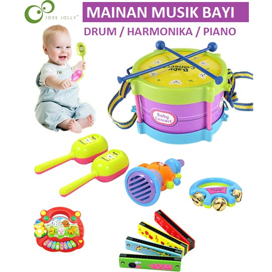 MAINAN ALAT MUSIK BAYI / MAINAN BAYI / MAINAN MUSIK BAYI / MAINAN DRUM / MAINAN HARMONIKA / MAINAN PIANO