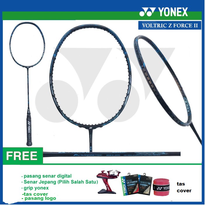 Paket Yonex Voltric Z Force Ii Black Raket Badminton Original