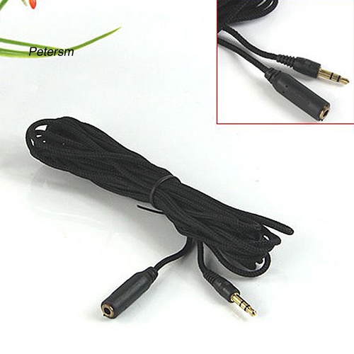 (Pt) Kabel Extension Audio Stereo 3.5mm Female Ke Male Panjang 5m / 16ft Untuk Headphone