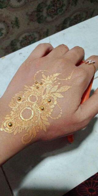 Bubuk Gliter Warna Emas Bahan Mahar Dan Craft