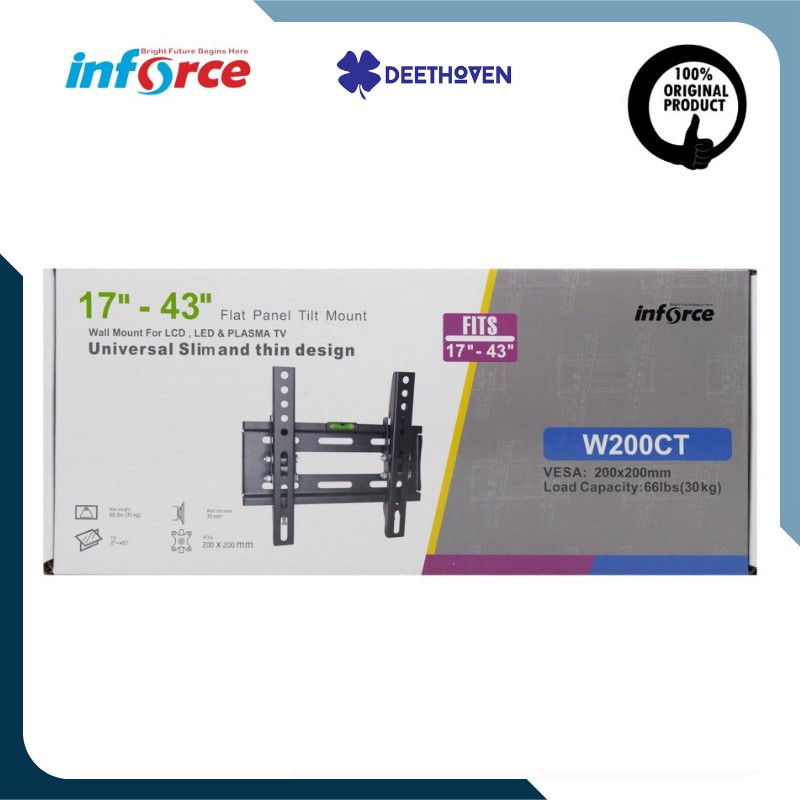 BRACKET TV/MONITOR 1743" TILT UNIVERSAL BRAKET