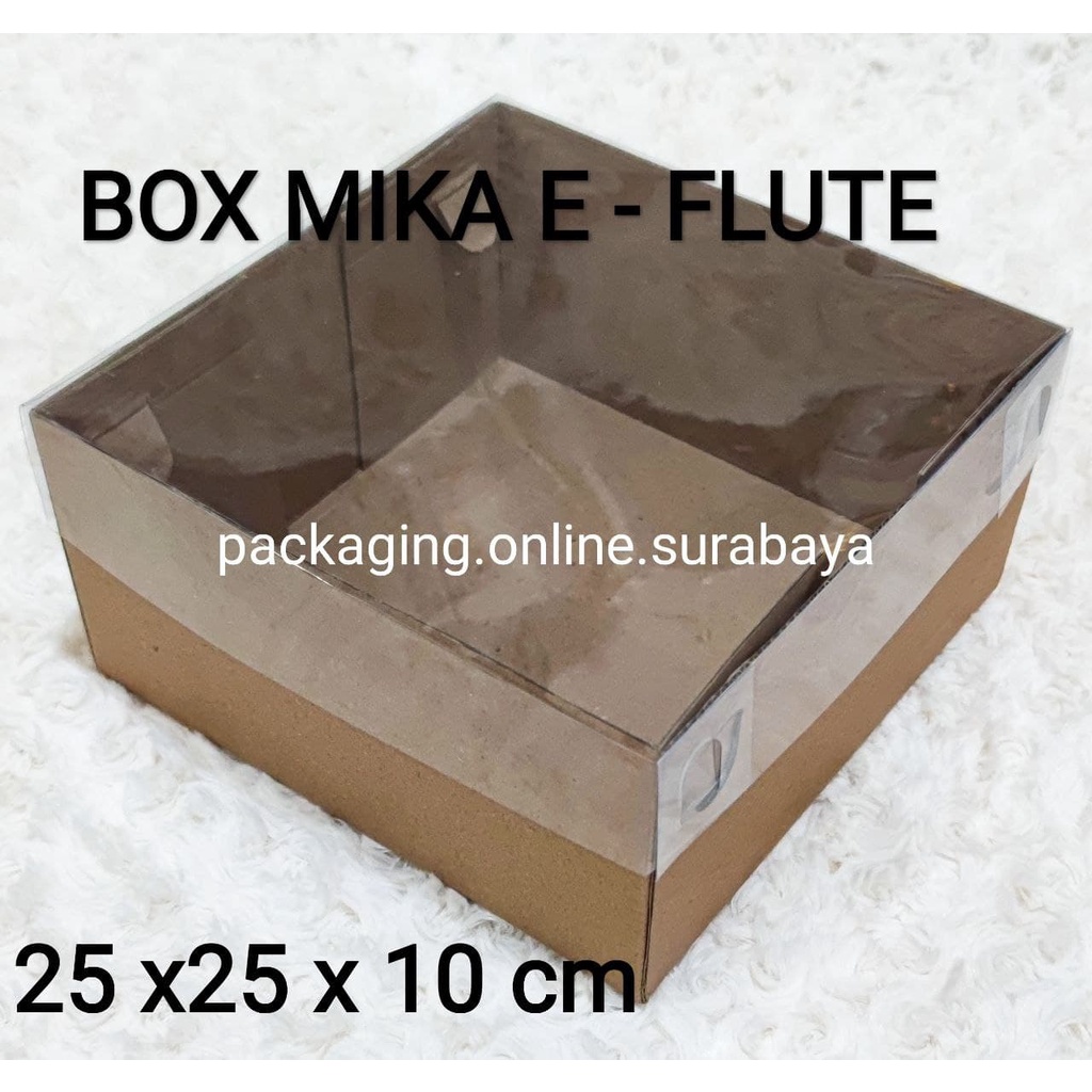 

BOX EFLUTE 25 25 10 CM TUTUP MIKA PUDING CAKE TART KUE ROTI SNACK AYAM MAKANAN