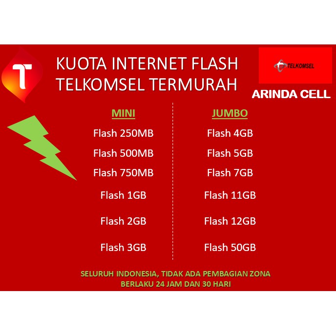 Kuota Internet Telkomsel Flash Termurah | Simpati AS Loop