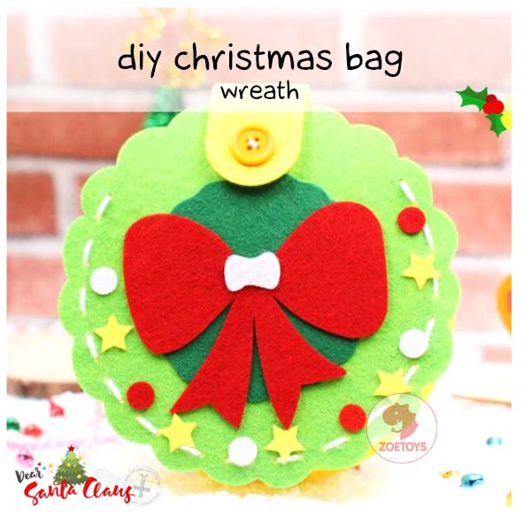 Zoetoys DIY Christmas Hand Basket Halloween Bag | Tas Hampers Art and Craft Flannel Prakarya Anak | Snowman Santa Reindeer Wreath Tree | Cari Kado | Cari Kado Natal | Cari Bingkisan Hampers