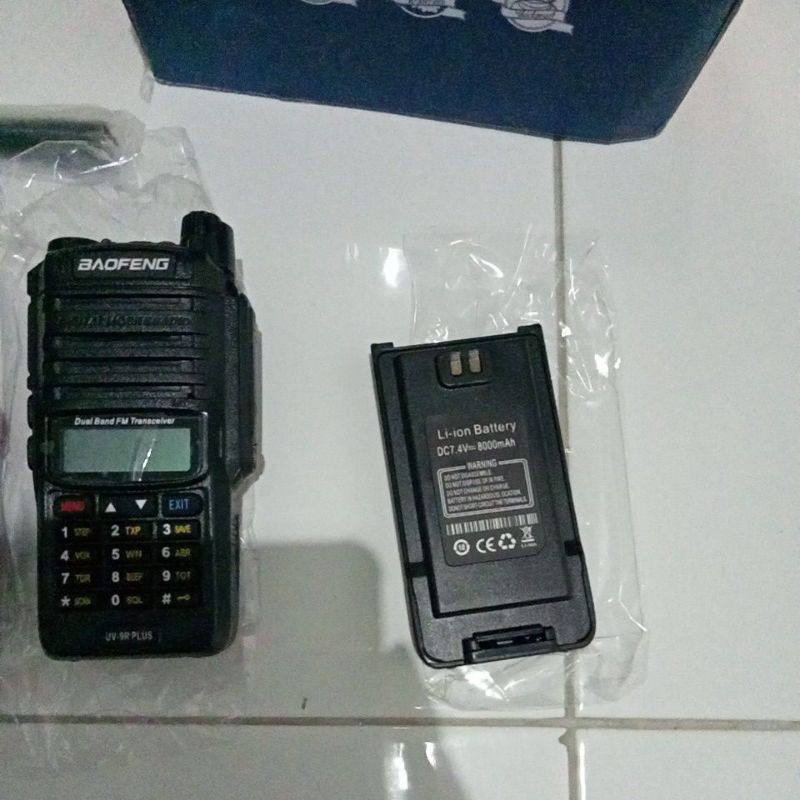 HT BAOFENG UV 9R PLUS 15 WATT - UV9R PLUS UV9R Battery 8000 mah Dual Band Doble VHF UHF BOPENG