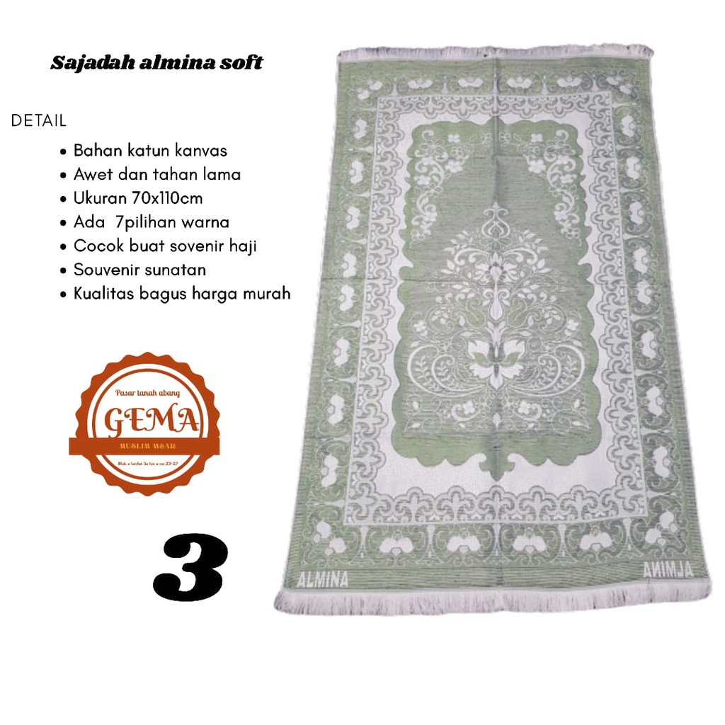 sajadah almina soft 70x110cm