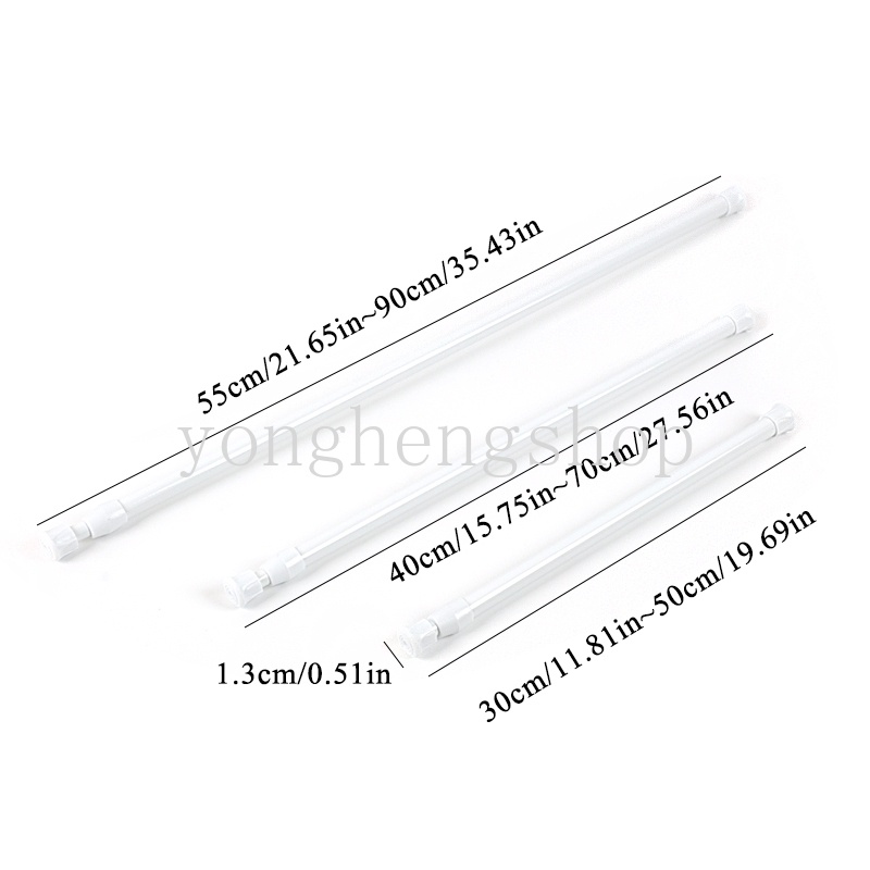 Tiang Tirai Shower / Lemari Pakaian Multifungsi Adjustable Extendable Untuk Kamar Mandi