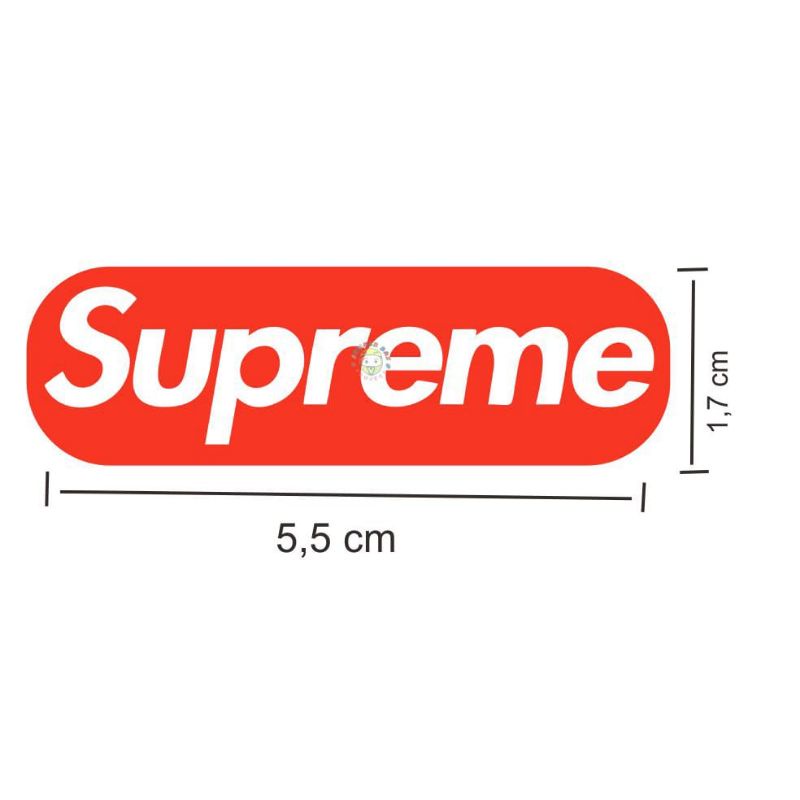 2pc stiker supreme cutting stiker mini