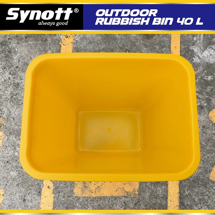 Tempat Sampah Dustbin 40 Liter Industrial Grade Plastic PP / Synott Tong Sampah Tutup Goyang