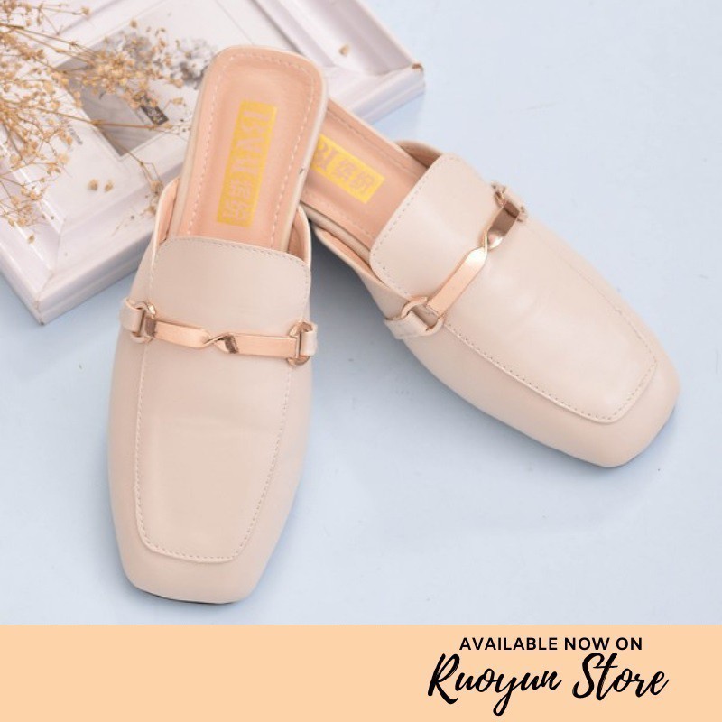RYS - Rogo Mules Sepatu Slip On Korea Fashion Casual - Ori Import