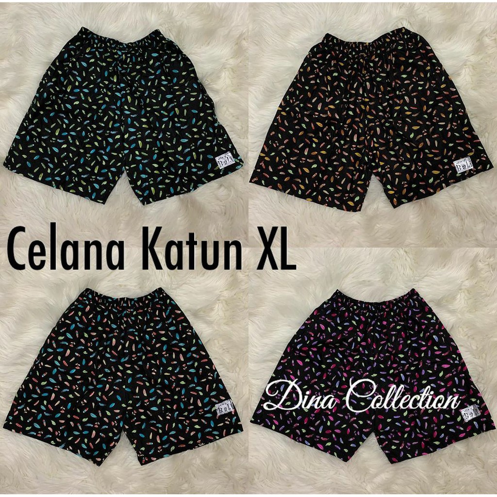 Celana Motif daun kembang bunga