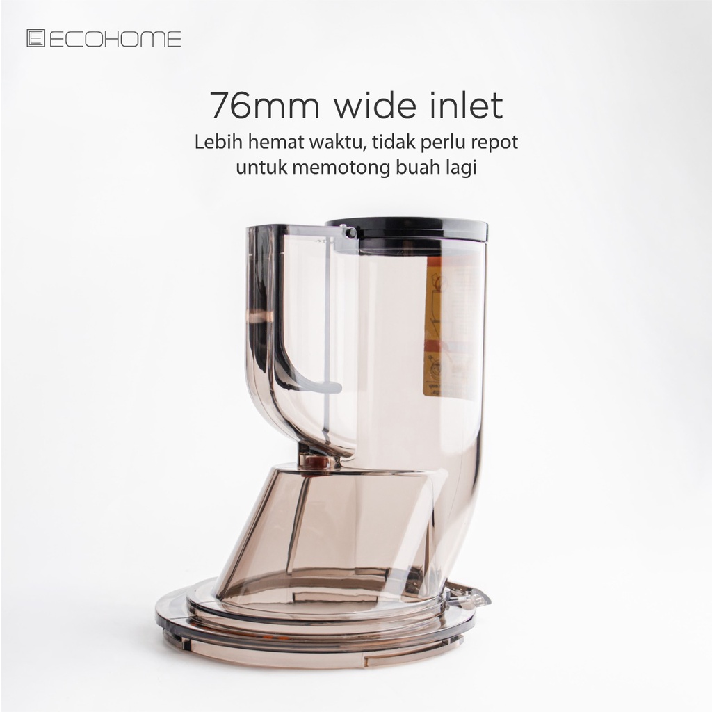 Ecohome Slow Juicer Big Mouth ESJ-999BM Garansi Resmi + BONUS Pisau Set &amp; Nylon Spatula Ecohome