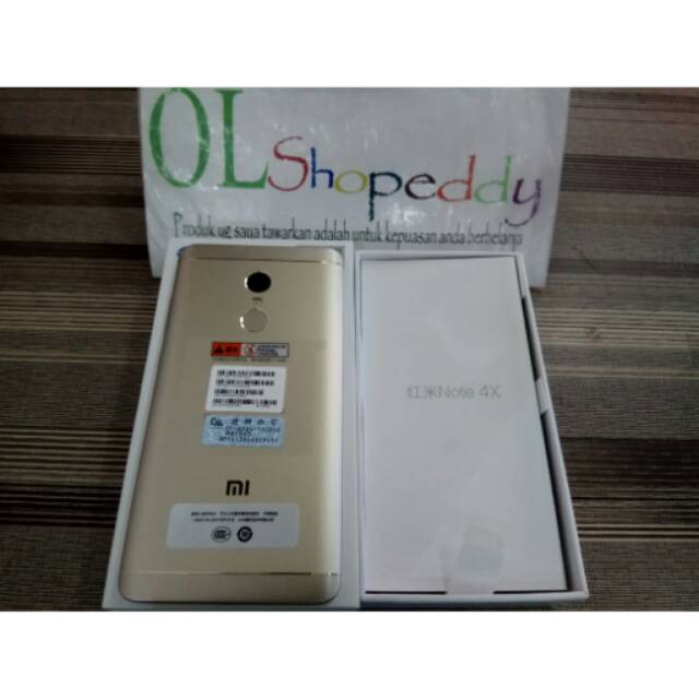 Hp Xiaomi Redmi Note 4X Gold New 4G/LTE MIUI 8 Global (RAM 3GB+ROM 32GB)