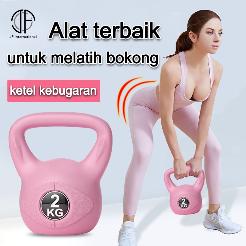 JF kebugaran profesiona Beginner Kettlebell / 2KG/6KG/10KG/14KG Kettlebell  / Alat Fitness di Rumah 