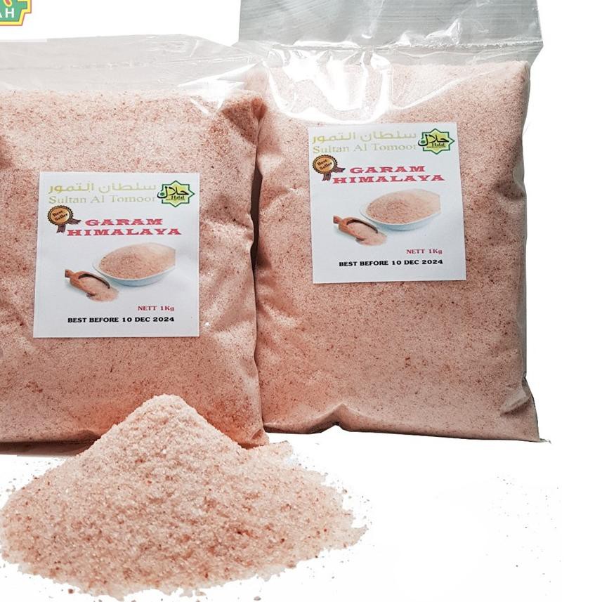 

DISKON Garam Himalaya 1Kg - Natural Himalayan Pink Rock Salt - Himsalt [88]