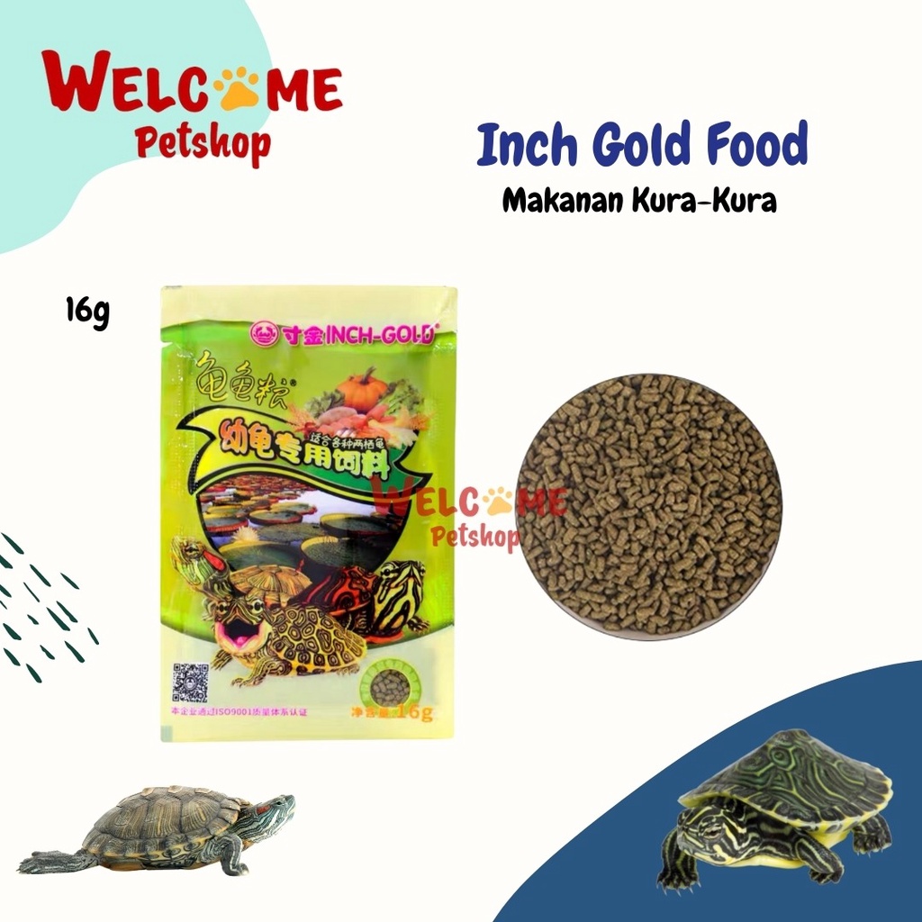 Inch Gold Food 16g / Makanan Kura-Kura / Turtle Reptil