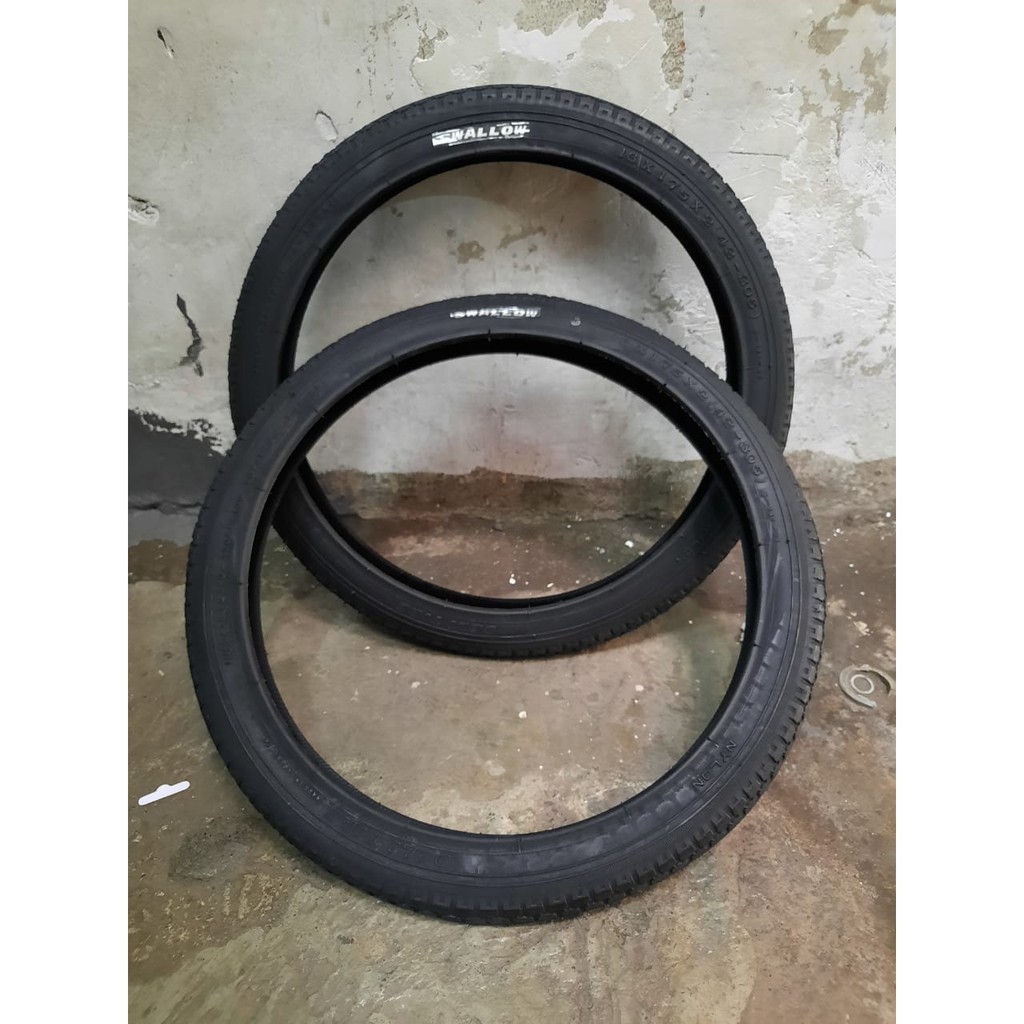 TERMURAH!!! Ban Luar Sepeda Ukuran 16 x 1.75 / SWALLOW Hitam / Realpict / Satuan