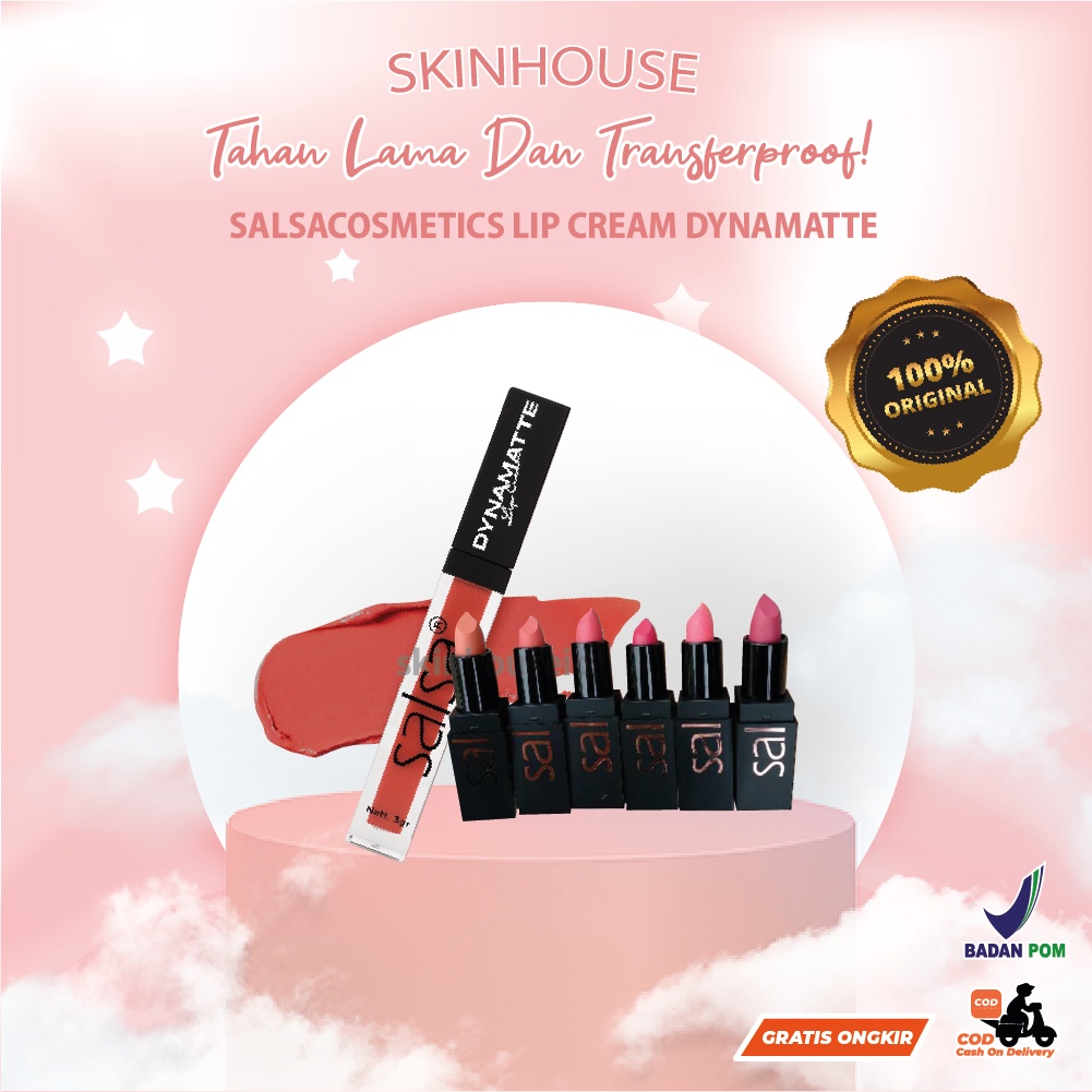 Salsa Lip Cream Dynamatte Original Lipstik Matte Tahan Lama Kualitas Premium BPOM