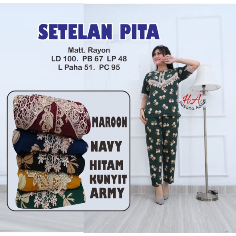 setelan Pita fashion solo recommended high quality