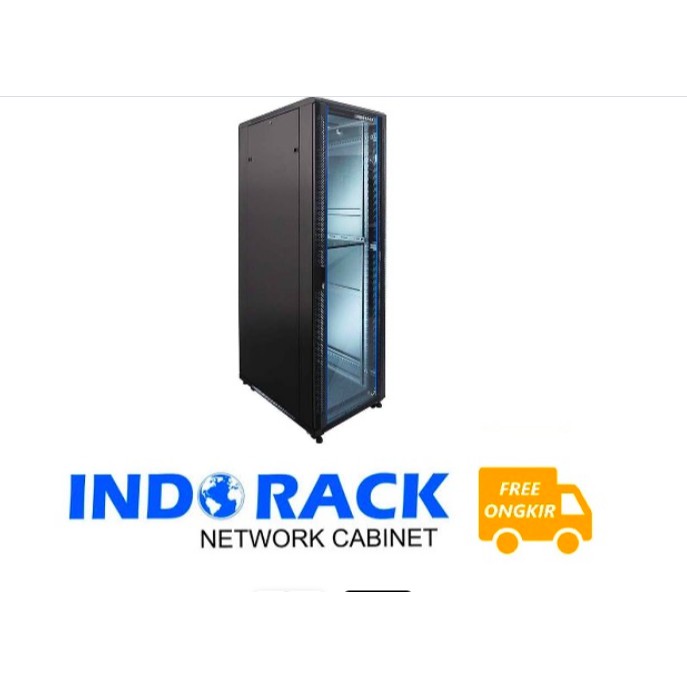 INDORACK Close Rack IR9045G 19&quot; 45U Depth 900mm (Glass Door)