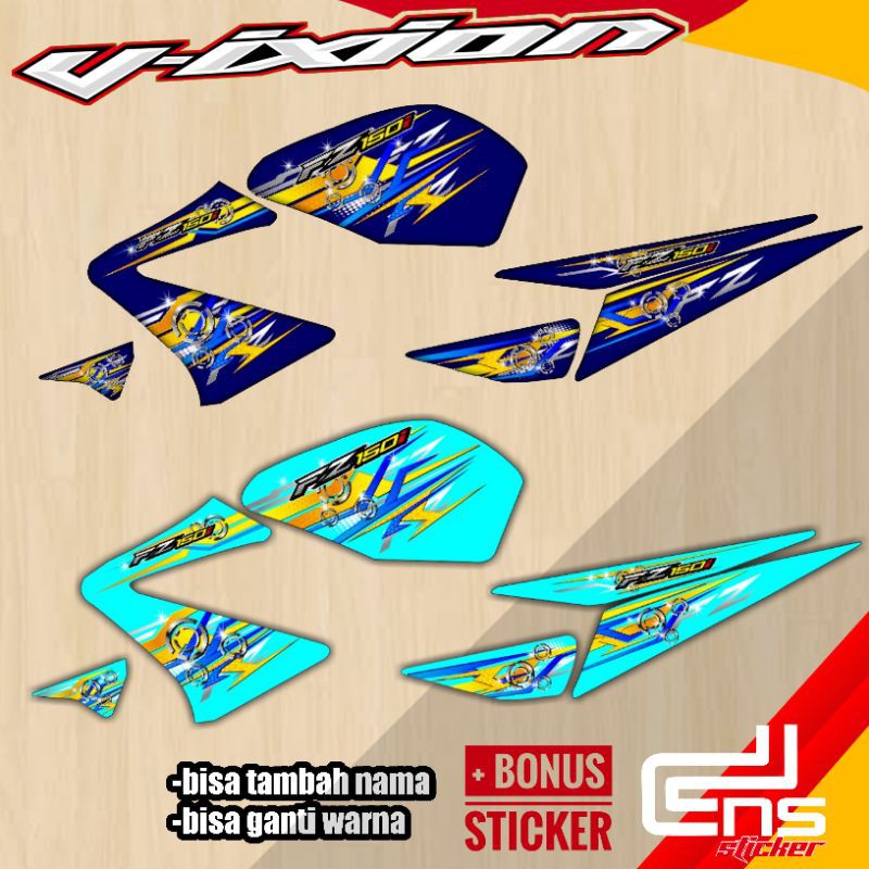 striping vixion old 2010 transparan uv sticker variasi motor vixion 2010