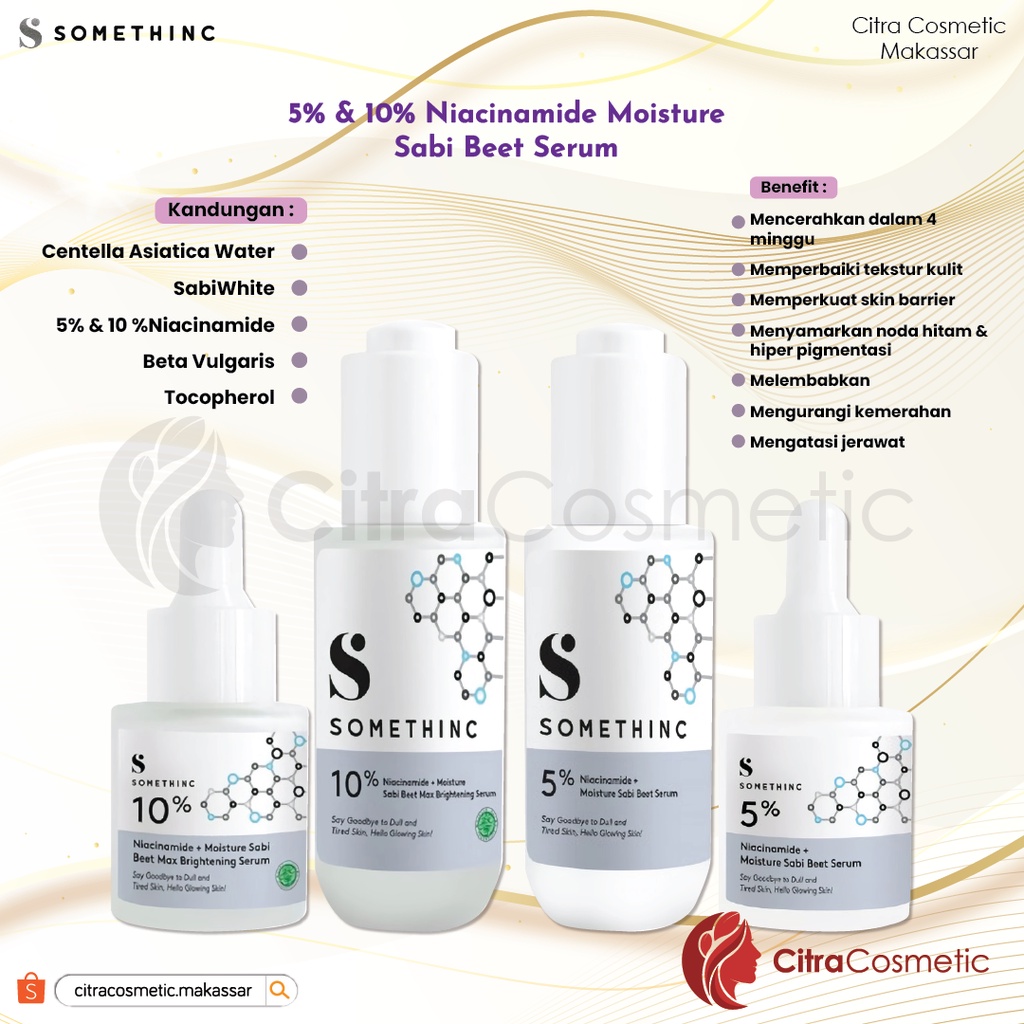 Somethinc Serum Niacinamide | DNA Salmon | AHA BHA | Retinol | Hyaluronic | Bakuciol Face