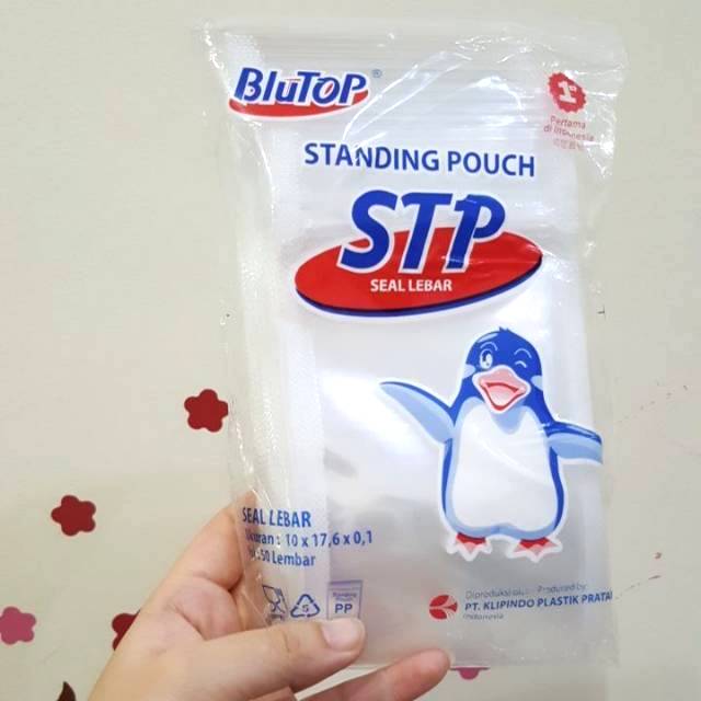 Standing Pouch 10x17,6cm plastik klip zip lock bag single double seal isi 50 lmbr