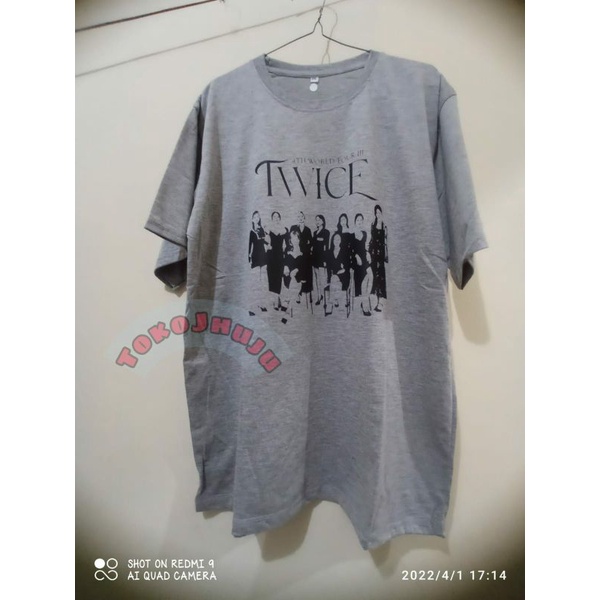 Baju Kaos Twice Dahyun style WORLD TOUR 2022 LOS ANGELES SILUET PHOTO MEMBER