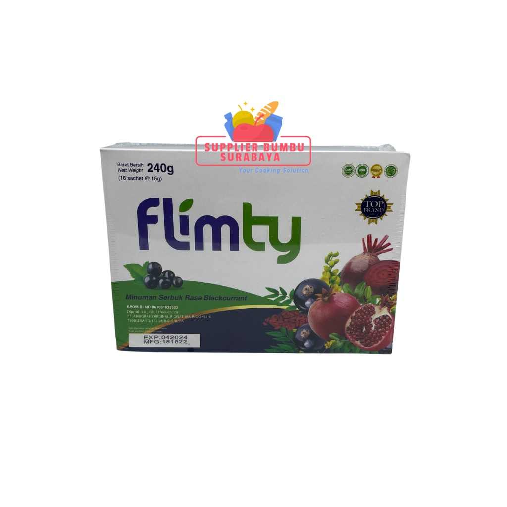 Flimty Fiber Original 1 BOX 16 Sachet Pelangsing Diet Detox