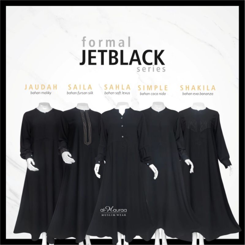 Formal Jetblack by Al Hauraa - Gamis Formal Jetblack by Al Hauraa - Gamis Jetblack Al Hauraa
