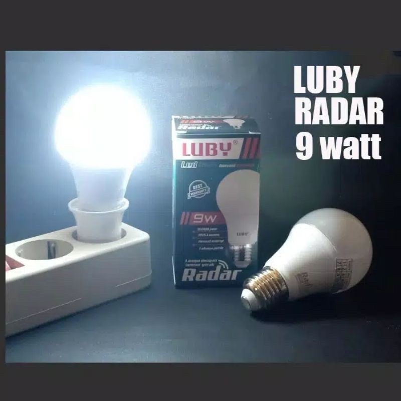 Lampu Sensor Gerak Luby 9 Watt