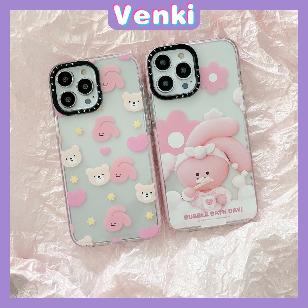 iPhone Case Thick Silicone Soft Case Clear Case Shockproof Camera Protection Pink Cartoon Cute For iPhone 11 iPhone 13 Pro Max iPhone 12 Pro Max iPhone 7 Plus xr