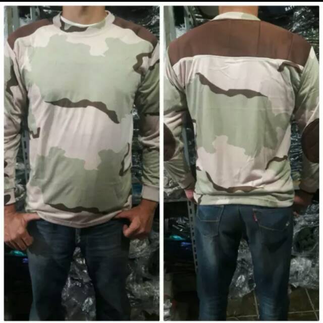 Kaos Loreng Tri Colour Disert