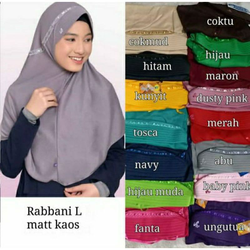 JILBAB SEKOLAH rabbani kw size M dan L