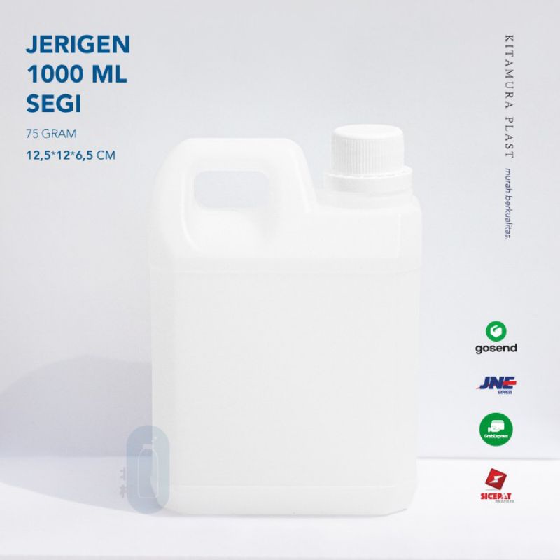 Jerigen 1 liter putih