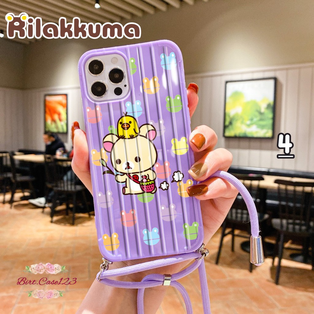 SOFTCASE KOPER SLINGCASE LANYARD RILAKKUMA OPPO VIVO XIAOMI SAMSUNG REALME IPHONE ALL TYPE BC5743