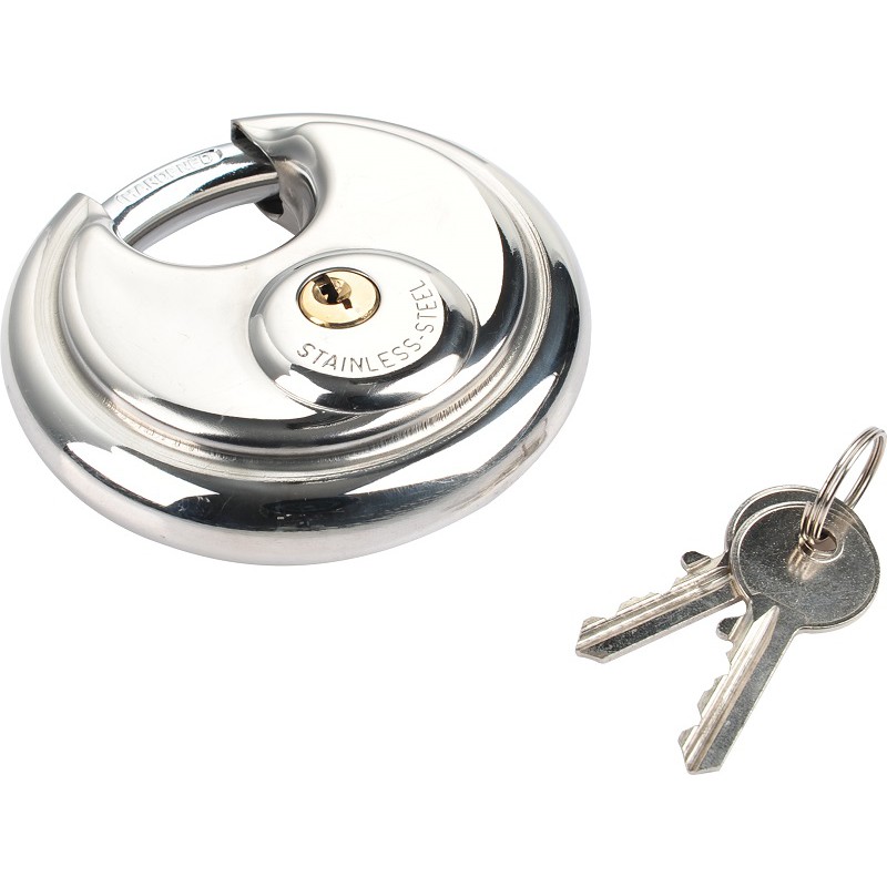 Gembok rumah pagar bulat anak kunci stainless steel kuat & anti karat
