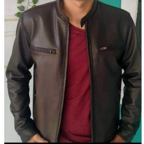 JAKET KULIT SULAM BAHAN KULIT ASLI GARUT