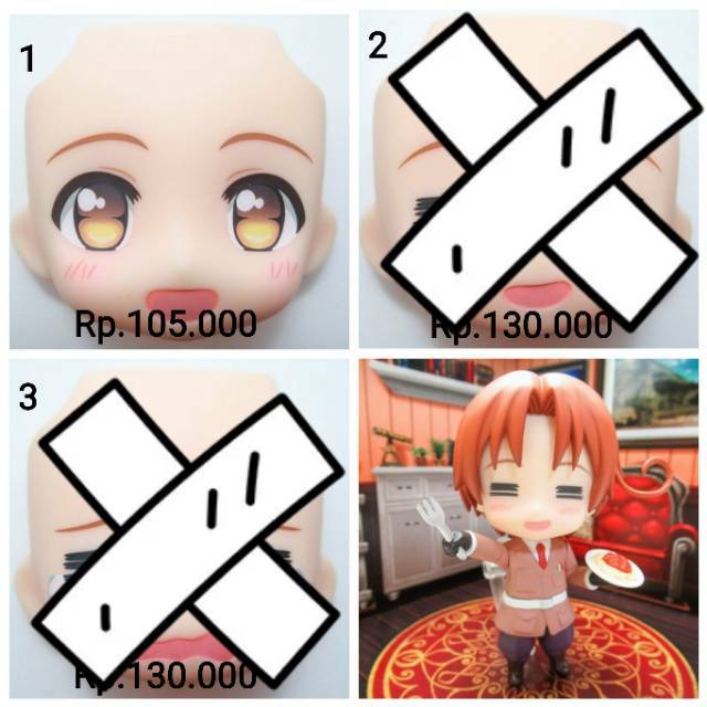 1219 Nendoroid Italy Faceplate Hetalia Split Part Muka