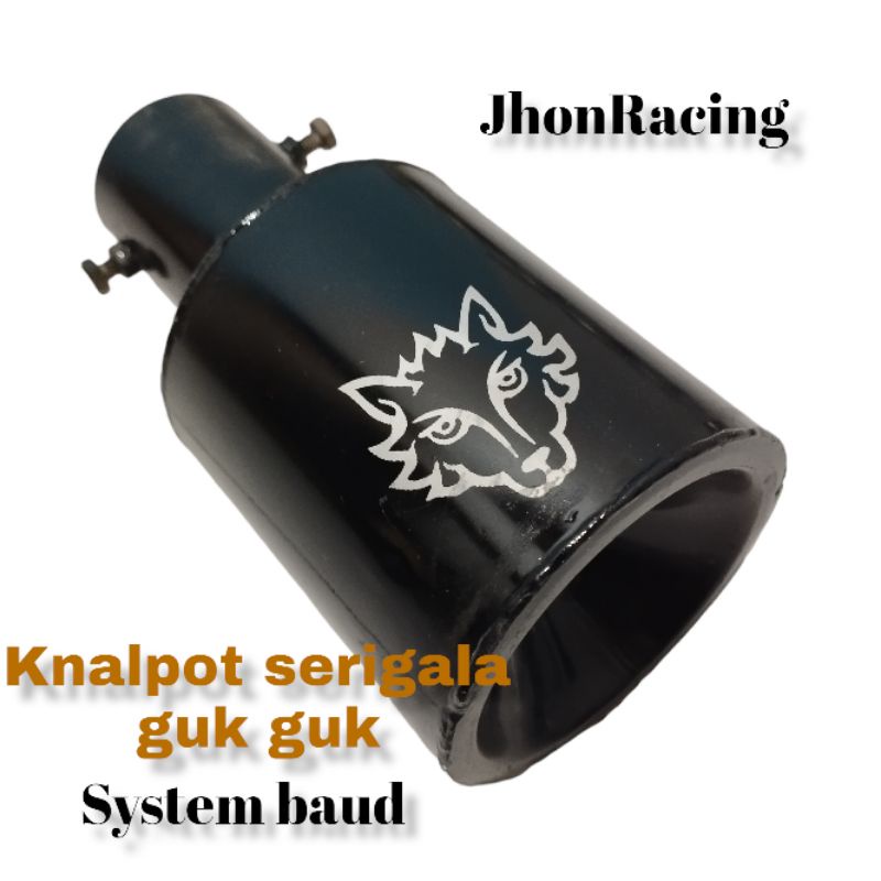 KNALPOT SERIGALA HITAM MODEL BAUD BENSIN L300 ELF RAGASA UMPLUNG CANTER PANTHER SOLAR