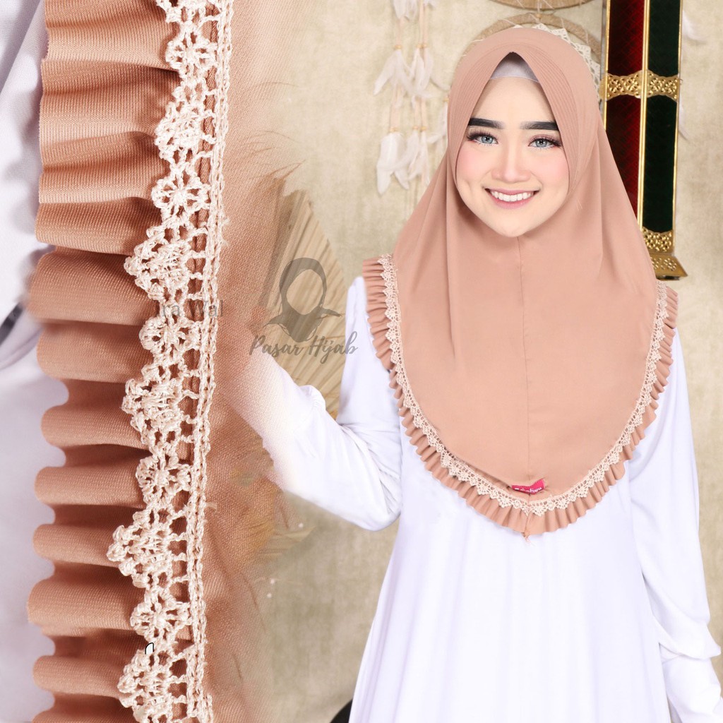 Jilbab Instan Nazila Hijab Instan Jersey Premium Kerudung Bergo Pasar Hija'b