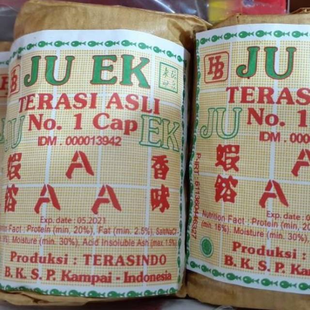 Terasi Ju Ek - Juek Terasi Asli Cap Aaa Medan 135 Gram