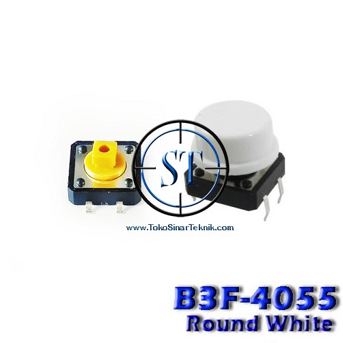 BA-22 Push Button B3F 4055 12x12x7.3 + Cap Tactile Tact Switch Saklar Tekan Plus Tutup Cap Warna Warni