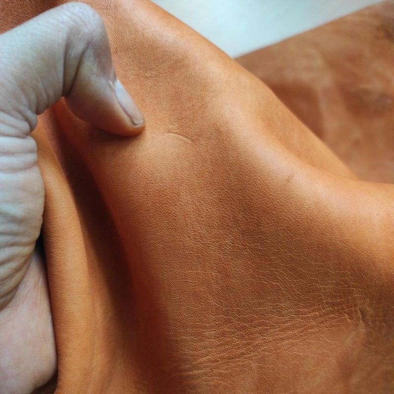 Kulit sapi Vegtan Lembaran warna Classic Havana